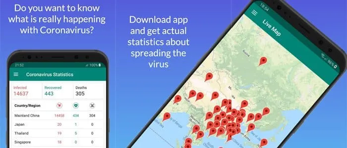 Le migliori app per monitorare il Coronavirus