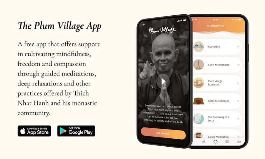 Medita con Plum Village, app dedicata al buddismo