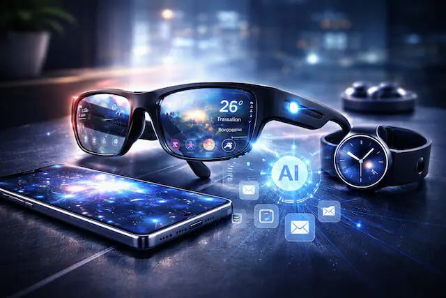 Smart glasses con intelligenza artificiale: Samsung sfida Meta e Apple 2 Samsung smart glasses con intelligenza artificiale